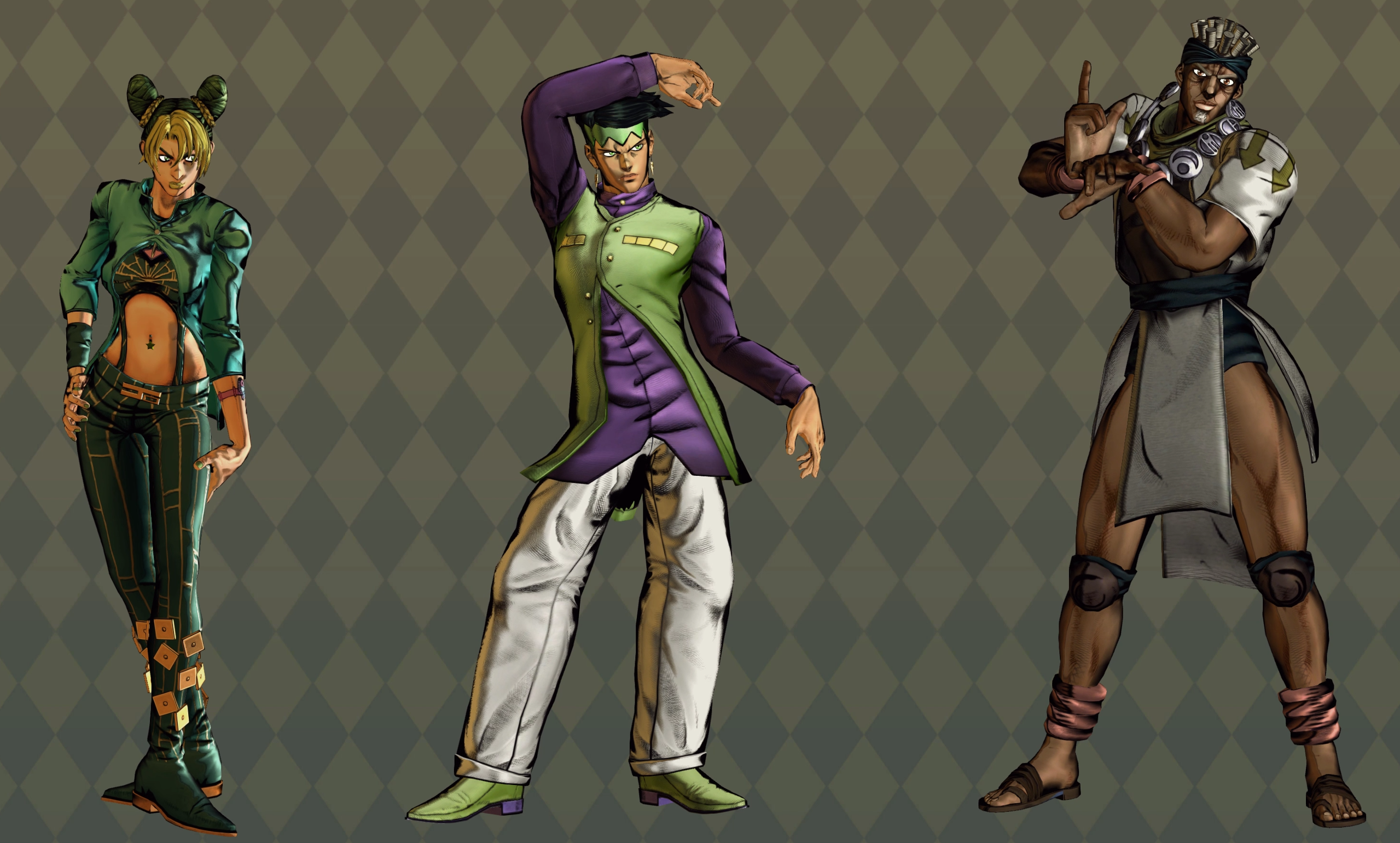 All Mid Match Poses-JoJo's Bizarre Adventure All Star Battle R 