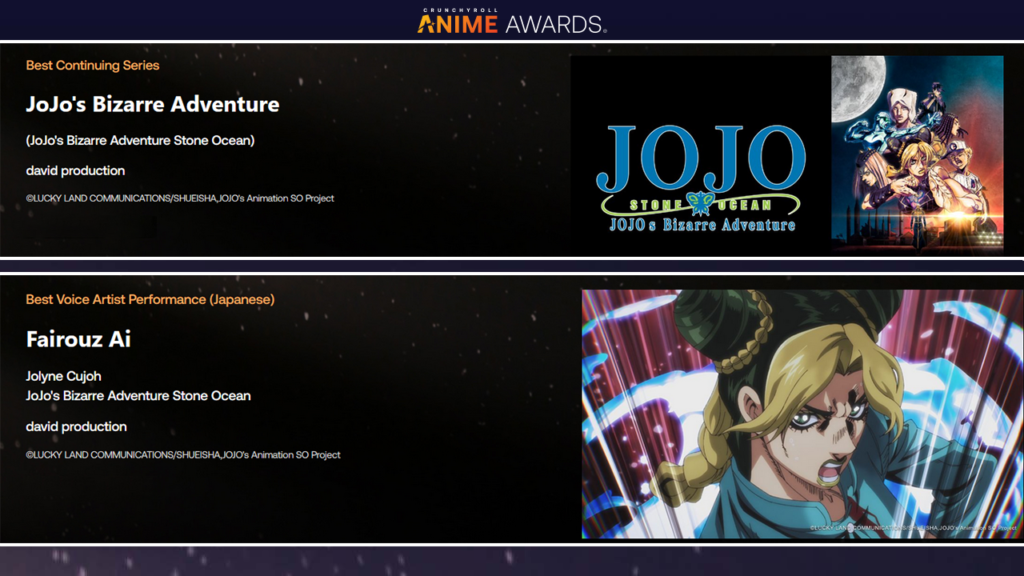 Confira a lista de vencedores do Anime Awards 2023