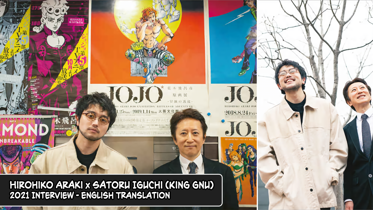 AERA: Interview with King Gnu and Hirohiko Araki