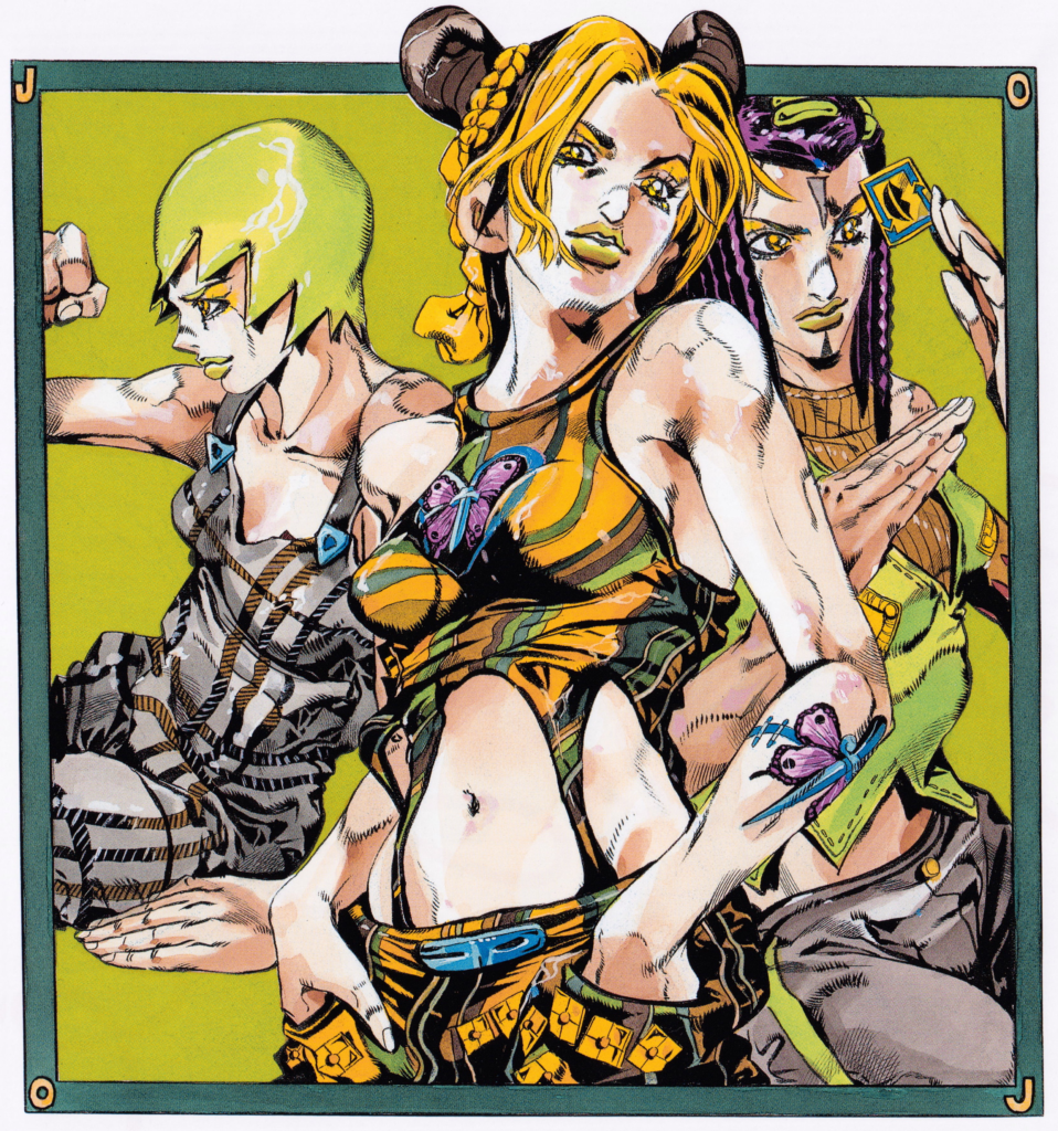 In JoJo's Bizarre Adventure: Stone Ocean manga, how does Jolyne