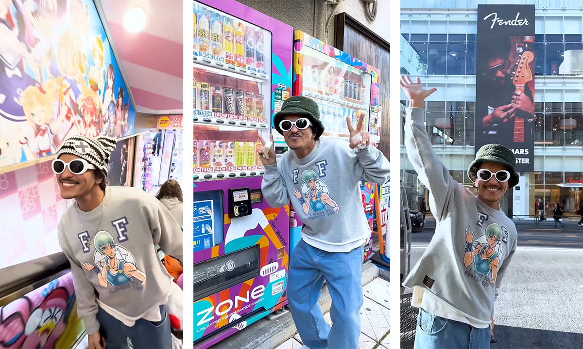 Bruno Mars Explores Tokyo with JoJo’s Bizarre Adventure Shirt