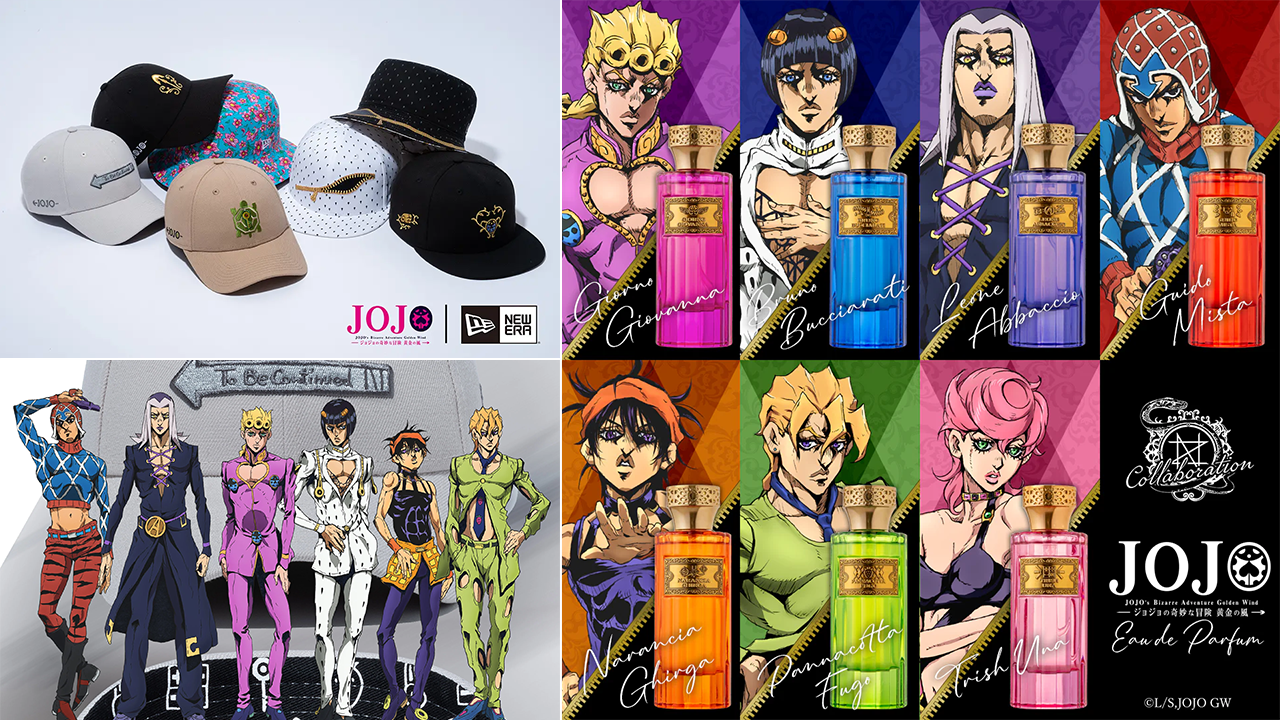 JoJo s Bizarre Adventure Golden Wind Perfume and Hat Collaborations